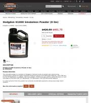 Hodgdon H1000 Smokeless Powder 8 lbs
