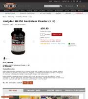Hodgdon H4350 Smokeless Powder 1 lb