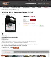 Hodgdon H4350 Smokeless Powder 8 lbs