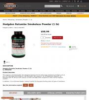 Hodgdon Retumbo Smokeless Powder 1 lb