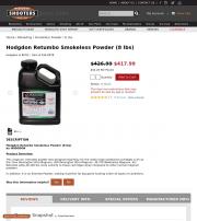 Hodgdon Retumbo Smokeless Powder 8 lbs