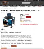 VihtaVuori N565 High Energy Smokeless Rifle