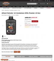 Alliant Reloder 16 Smokeless Rifle Powder 8 lbs