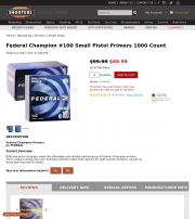 Federal Champion 100 Small Pistol Primers 1000
