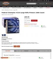 Federal Champion 210 Large Rifle Primers 1000