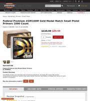 Federal Premium GM100M Gold Medal Match Small
