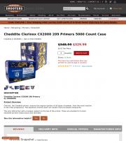 Cheddite Clerinox CX2000 209 Primers 5000 Count