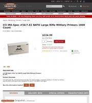 CCI Mil Spec 34 7 62 NATO Large Rifle Military