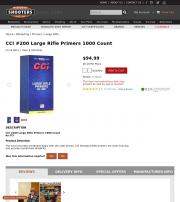 CCI 200 Large Rifle Primers 1000 Count