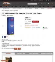 CCI 250 Large Rifle Magnum Primers 1000 Count