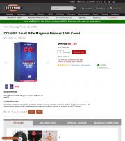 CCI 450 Small Rifle Magnum Primers 1000 Count