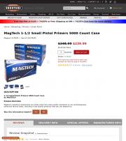 MagTech 1 1 2 Small Pistol Primers 5000 Count