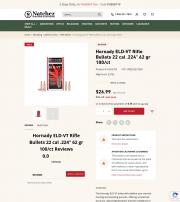 Hornady ELD VT Rifle Bullets 22 cal 224 62 gr