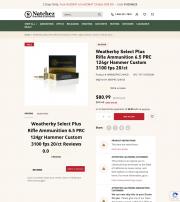 Weatherby Select Plus Rifle Ammunition 6 5 PRC