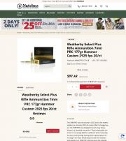 Weatherby Select Plus Rifle Ammunition 7mm PRC