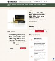 Weatherby Select Plus Rifle Ammunition 7mm PRC