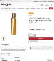 Lapua 6 5 Creedmoor Large Rifle Primer Brass Box