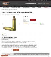 7mm PRC Unprimed Rifle Brass Box of 50
