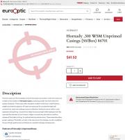Hornady 300 WSM Unprimed Casings 50 Box 86701