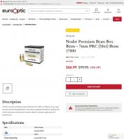 Nosler Premium Brass Box Brass 7mm PRC 50ct