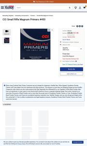 CCI Small Rifle Magnum Primers 450 Case of 5000
