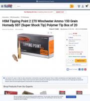 HSM Tipping Point 2 270 Winchester Ammo 150