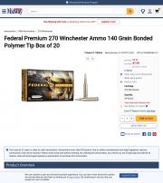 Federal Premium 270 Winchester Ammo 140 Grain