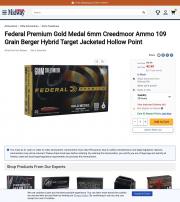 Federal Premium Gold Medal 6mm Creedmoor Ammo