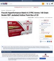 Fiocchi Hyperformance Match 6 5 PRC Ammo 140
