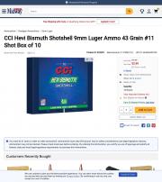 CCI Hevi Bismuth Shotshell 9mm Luger Ammo 43