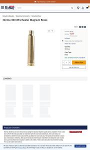 Norma 300 Winchester Magnum Brass Box of 50