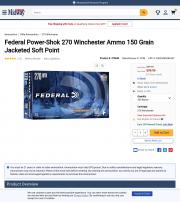 Federal Power Shok 270 Winchester Ammo 150 Grain