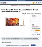 Federal Fusion 270 Winchester Ammo 150 Grain