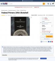Federal Primers 209A Shotshell Case of 5000 5