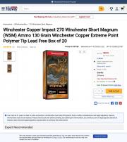 Winchester Copper Impact 270 Winchester Short
