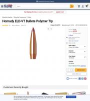 Hornady ELD VT 6 5mm 264 Caliber 264 Diameter