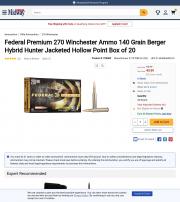 Federal Premium 270 Winchester Ammo 140 Grain