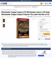 Winchester Copper Impact 270 Winchester Ammo 130