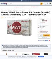 Hornady V Match 6mm ARC Ammo 80 Grain Hornady