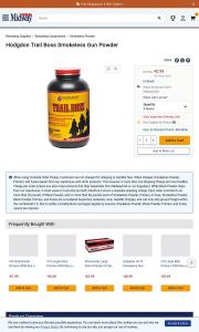 Hodgdon Trail Boss Smokeless Gun Powder 9 oz