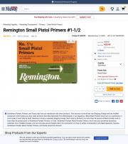 Remington Small Pistol Primers 1 1 2 Case of