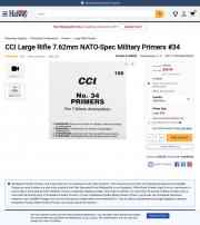 CCI Large Rifle 7 62mm NATO Spec Military