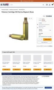 Peterson Cartridge 300 Norma Magnum Brass Box of