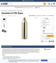 Gunwerks 6 5 PRC Brass Bag of 50