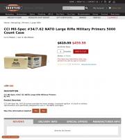 CCI Mil Spec 34 7 62 NATO Large Rifle Military