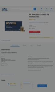 AAC 9mm Ammo 124 Grain FMJ 1000rd Bundle