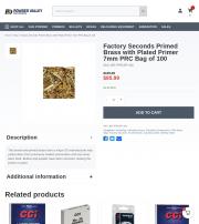 Factory Seconds Primed Brass with Plated Primer