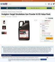Hodgdon Varget Smokeless Gun Powder 8 8 lb Value