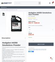 Hodgdon H4350 Smokeless Gun Powder 8