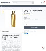 Lapua 6 5 Creedmoor Brass 100 Count